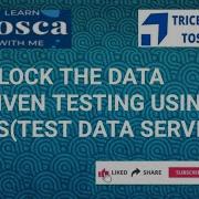 Tosca Training Data Driven Testing Using TDS Test Data Service TDS Table Record Count
