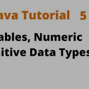 Java Tutorial 5 Variables 2 2 Remastered