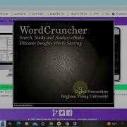 How To Use The WordCruncher Voices In The Book Of Mormon Database