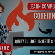 CodeIgniter 4 Tutorials In Hindi Query Builder How To Use Insert InsertBatch Methods