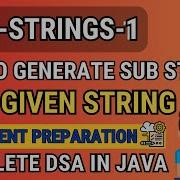 Best DSA Course Strings1 How To Generate Sub Strings Of A Given String Leetcode 2023