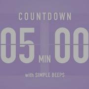 5 Minute Countdown Timer Flip Clock With Bell Alerts