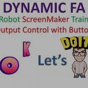 ABB Robot Screen Maker 5 Output Control With Button Component RobotStudio Programming Simulation