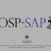 OSP SAP A Software Tool For Optimal Sensor Placement