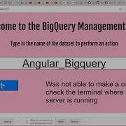 Datasets With Google Bigquery API