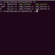 UDP Echo Client And Server Demo