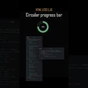 Circular Progress Bar Html Css Js Frontend Webdesign Code Htmlcss Coding