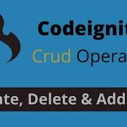 Crud Operation With Mysql Using Codeigniter