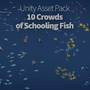 Crowds 10 Pack Of Schooling Fish Unity Asset