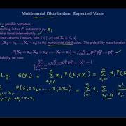 Multinomial Distribution Expected Value