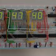 Breadboard Integrated Circuit Digital Clock