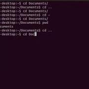 Ubuntu Terminal Cd Change Directory Command