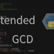 Extended GCD Python Maths 8