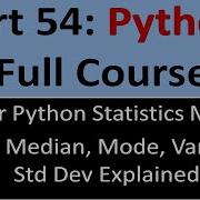 Master Python Statistics Module Mean Median Mode Variance Std Dev Explained