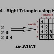 Pattern 4 Java Program To Print Right Triangle Using Numbers Pattern Java Pattern Programs