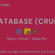 Appwrite Database Demo Appwrite With Web Database CRUD