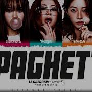 LE SSERAFIM SPAGHETTI Member Ver Lyrics 르세라핌 SPAGHETTI 가사 Color Coded Han Rom Eng