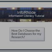 How Do I Choose The Best Databases For My Research