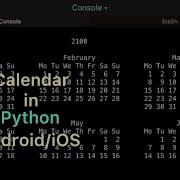 How To Show Calendar In Python Mobile Phone Cara Menampilkan Kalender Di Python