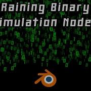 Matrix Digits Effect Using Simulation Nodes Blender Tutorial