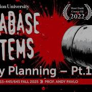 15 Database Query Optimizers Part 1 CMU Intro To Database Systems