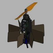 Thrust Vector Controlled UAV Goose Tests Of 8 Thrust Vanes