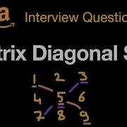 Matrix Diagonal Sum Leetcode 1572 Python