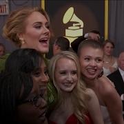 Adele Signing Autographs For Make A Wish Kids 59th GRAMMYs