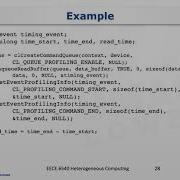 OpenCL Event Profiling