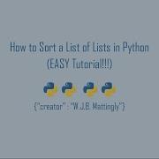 How To Sort A List Of Lists In Python
