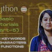 Part 5 ESCAPE CHARACTERS Of String Python Functions Keywords With LIVE CODES Python Basics