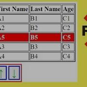 JavaScript How To Move HTML Table Selected Row Up And Down In Javascript With Source Code