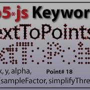 Exploring TextToPoints Keyword In P5 Js