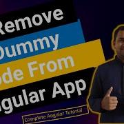 Remove The Dummy Code From App Code Cleanup Part 1 Angular Tutorial