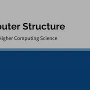 AH CS Computer Structure