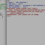 Fix For Python Error List Index Out Of Range