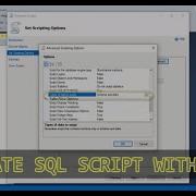 How To Generate Script With Data Microsoft SQL Server Management Studio 2018