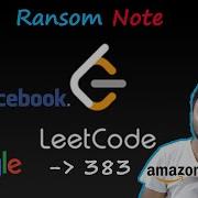 Ransom Note LEETCODE 383 Easy Solution