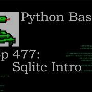 Python Basics Sqlite Intro