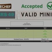 Valid Minimum Ll Codechef Solution