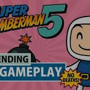 Super Bomberman 5 SNES No Death Run Best Way To Good Ending Full Longplay