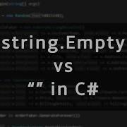 Is String Empty Actually Better Than In C