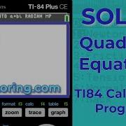 Free TI 84 Quadratic Solver Solve Any Equation Fast Ti84programs Quadraticequation