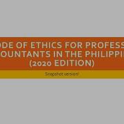Audit Snapshot Code Of Ethics 2020 Edition