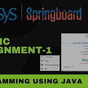 Static Assignment 1 Programming Using Java Infosys Springboard