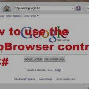 How To Use The WebBrowser Control In C