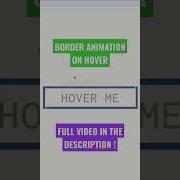 Button With Border Animation On Hover Using CSS