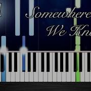 Somewhere Only We Know EASY Piano Tutorial By PlutaX