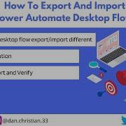 How To Export And Import Power Automate Desktop Flows