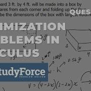Dimensions Of Box With Largest Volume Calculus Optimization Problem